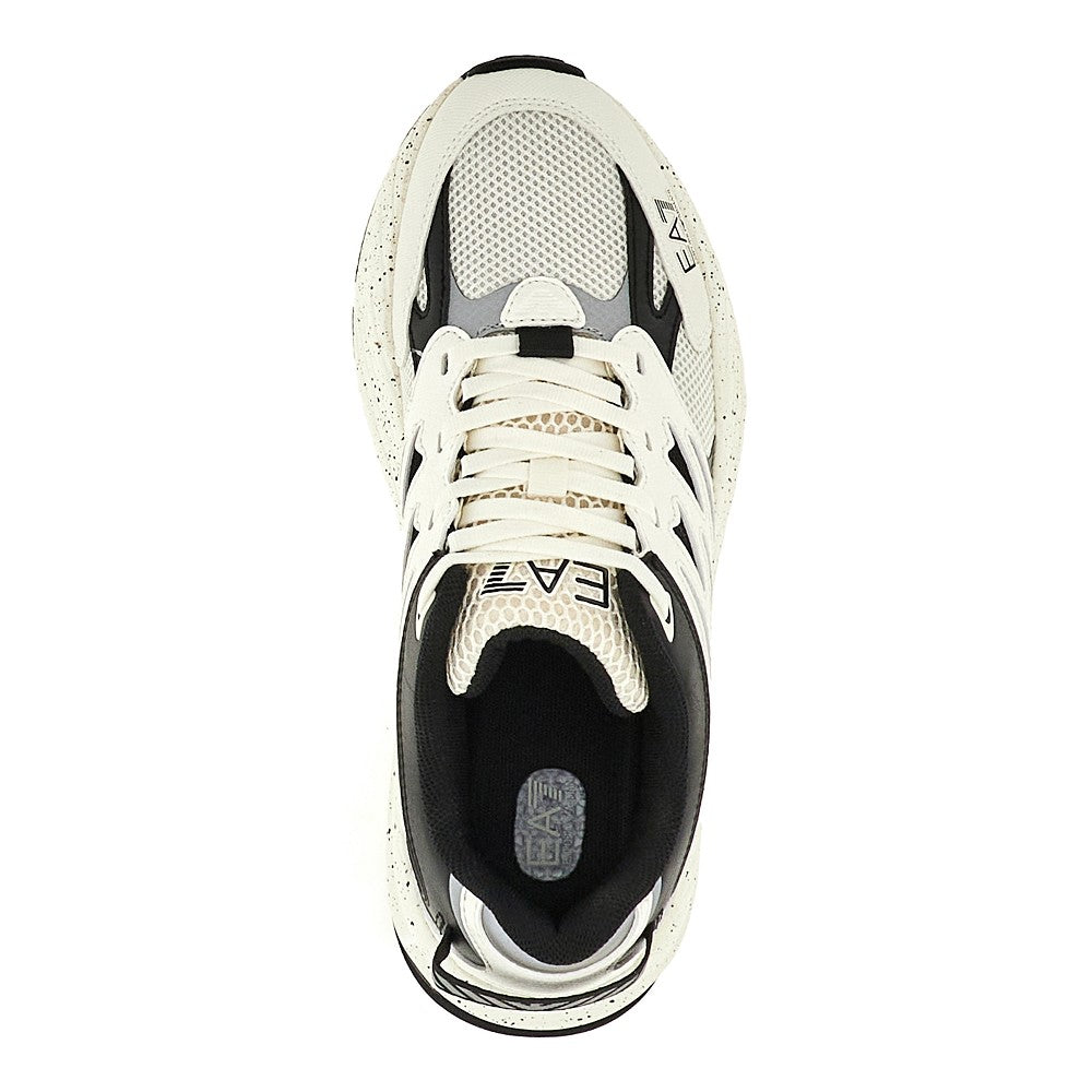 Mesh sneakers with logo print