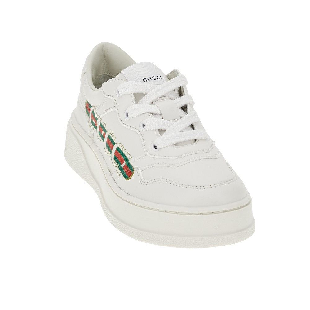 Sneakers in Demetra con stampa logo