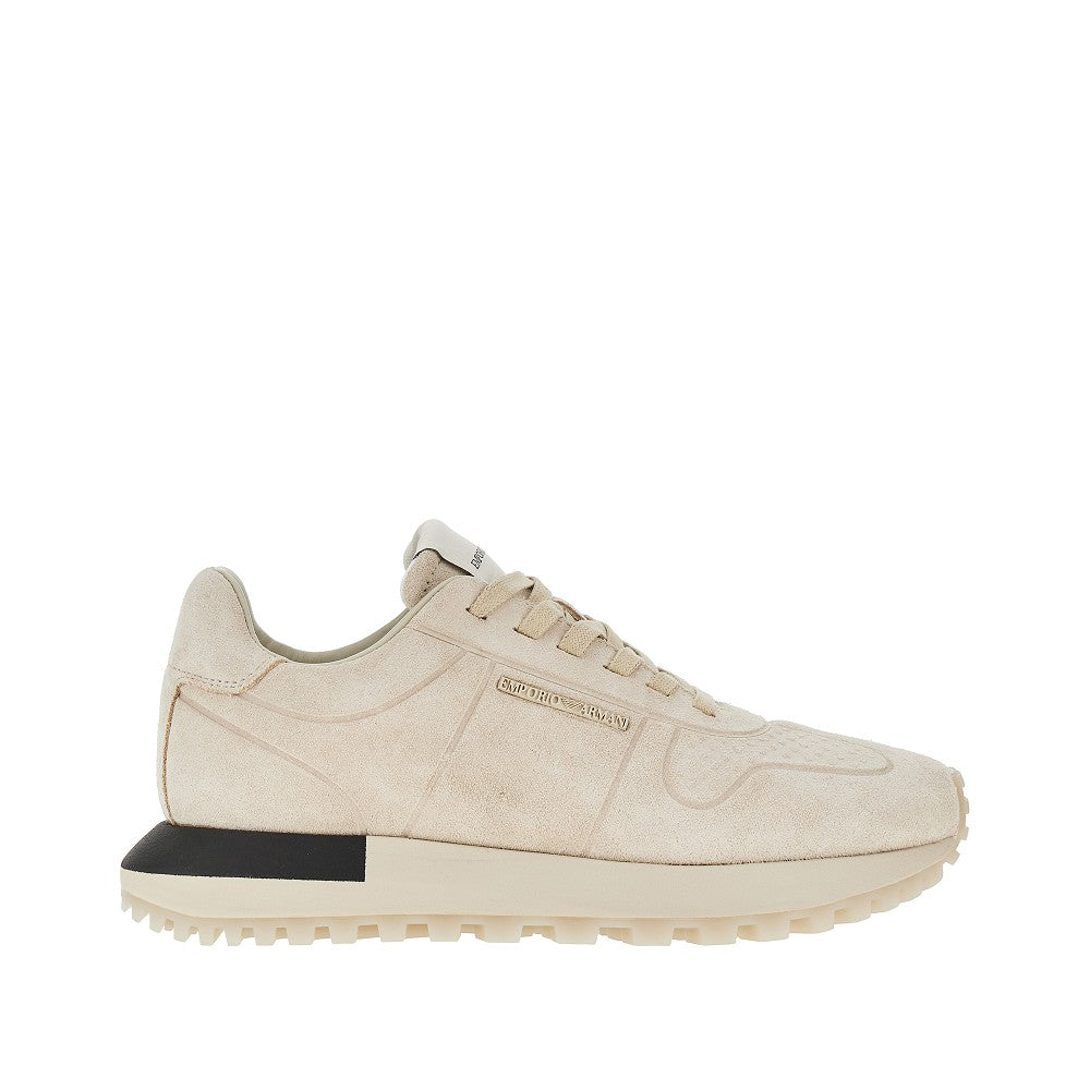 Sneakers in pelle scamosciata