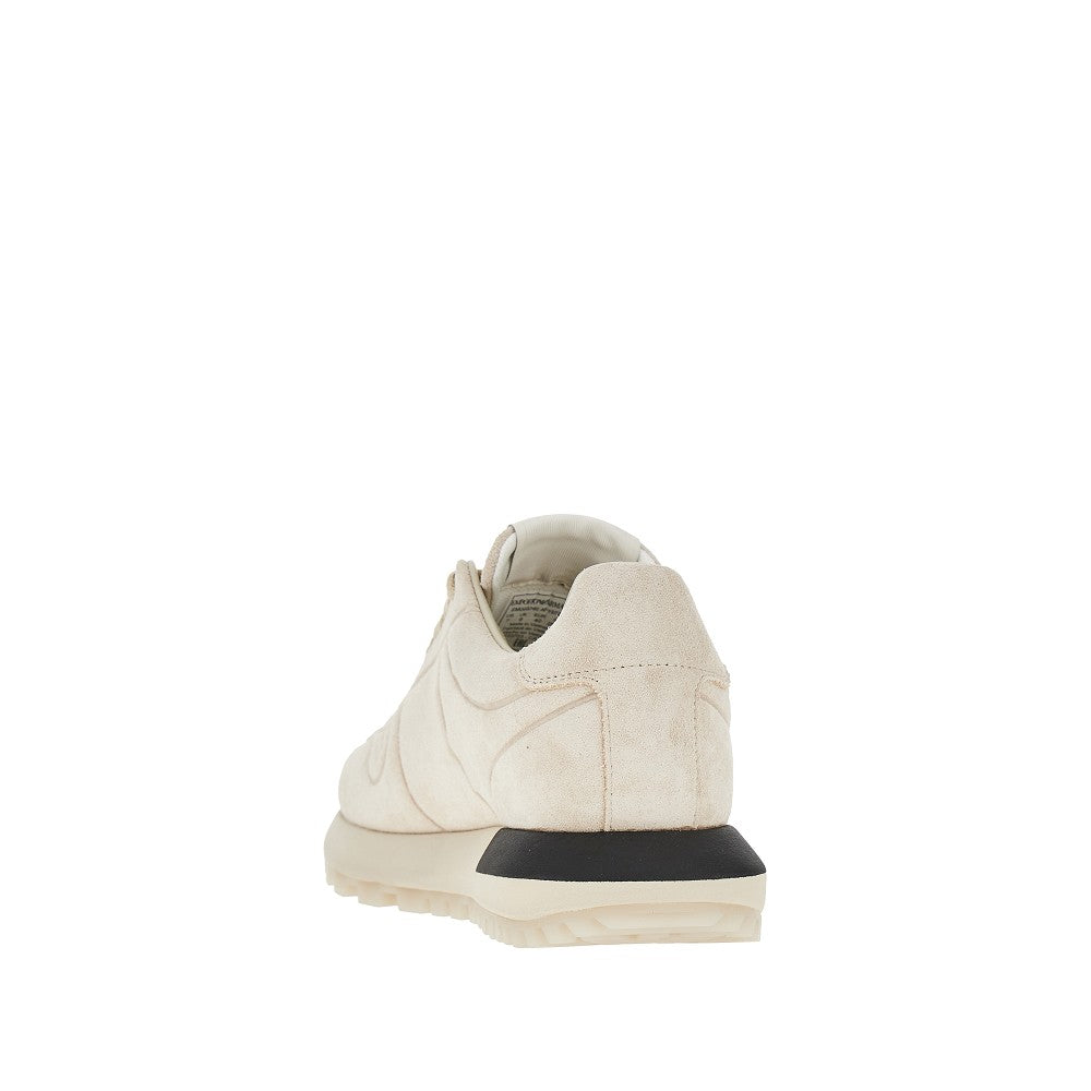 Sneakers in pelle scamosciata