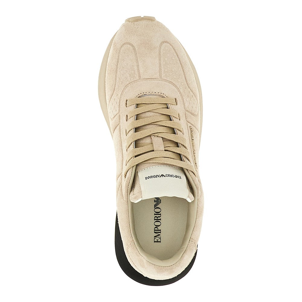 Sneakers in pelle scamosciata