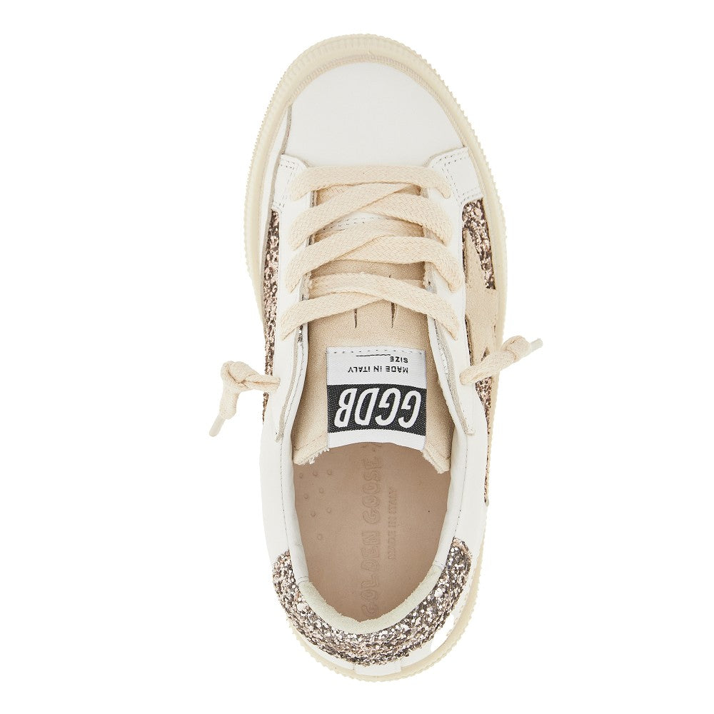 Sneakers 'May' in pelle e glitter