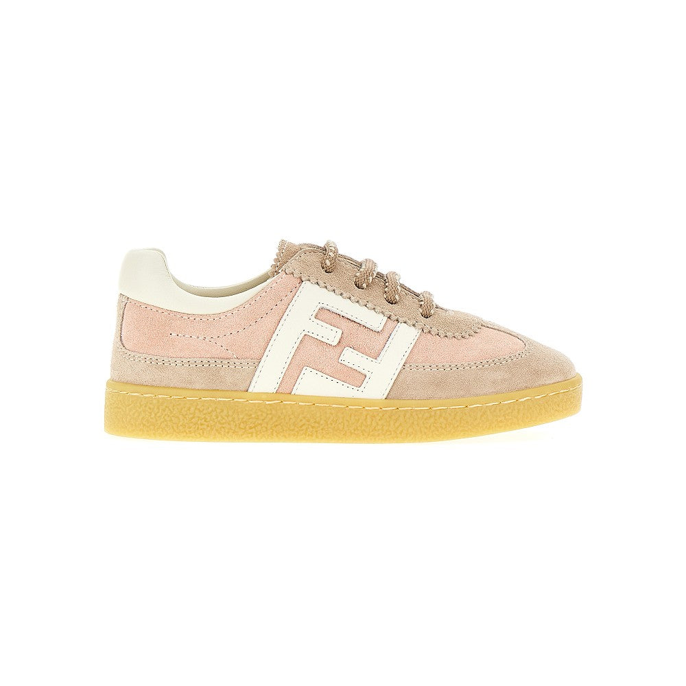 Leather sneakers with FF logo