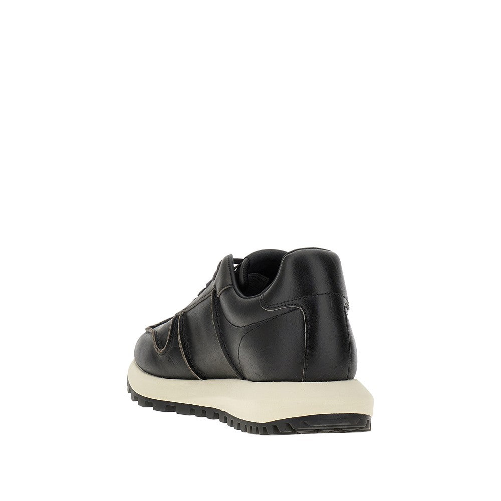 Sneakers in pelle effetto vintage