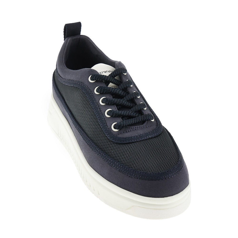 Sneakers in mesh e gabardine