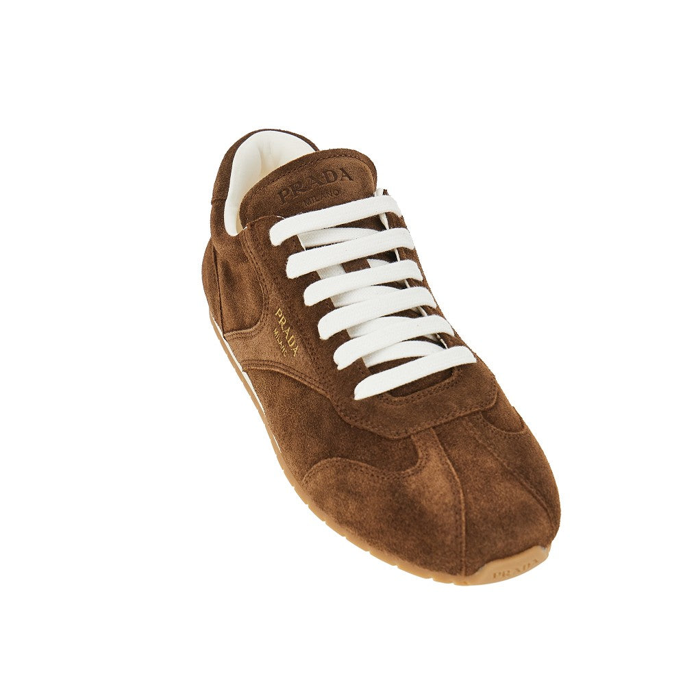 Suede leather sneakers