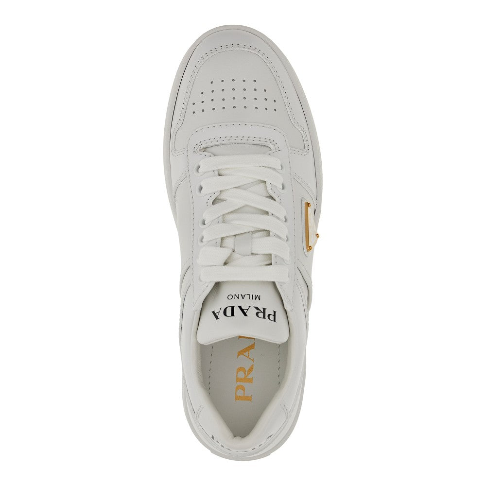 Sneakers in pelle con suola platform