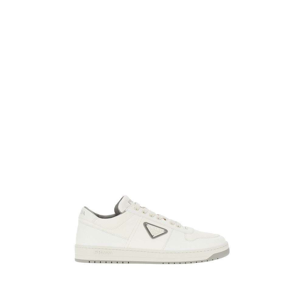Nappa leather sneakers with triangle logo