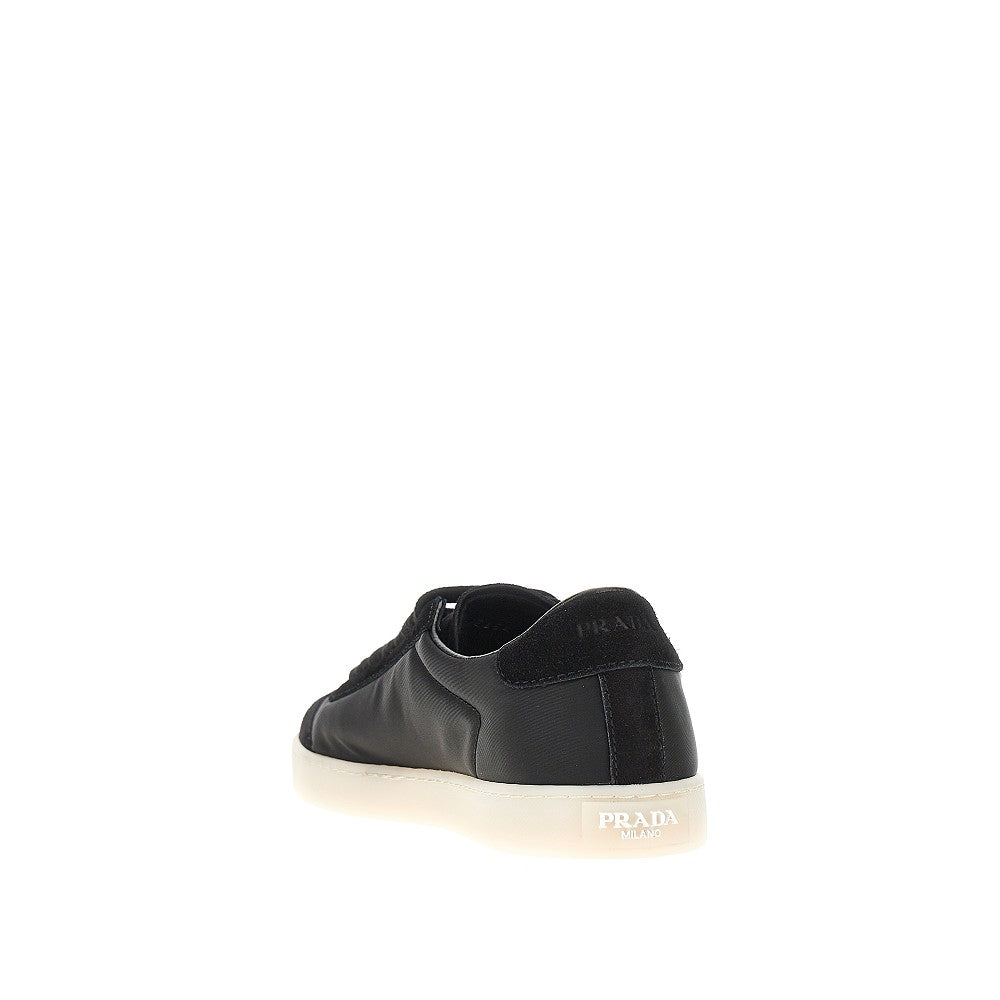 Sneakers in Re-Nylon e pelle scamosciata