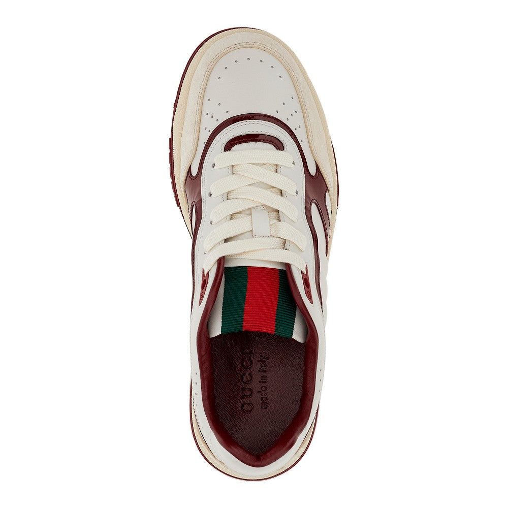 'Gucci Re-Web' leather sneakers
