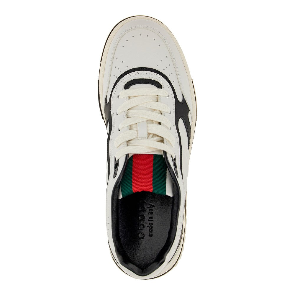 'Gucci Re-Web' leather sneakers