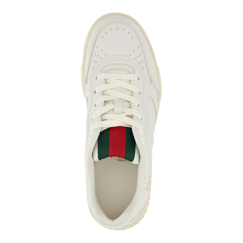 'Gucci Re-Web' leather sneakers