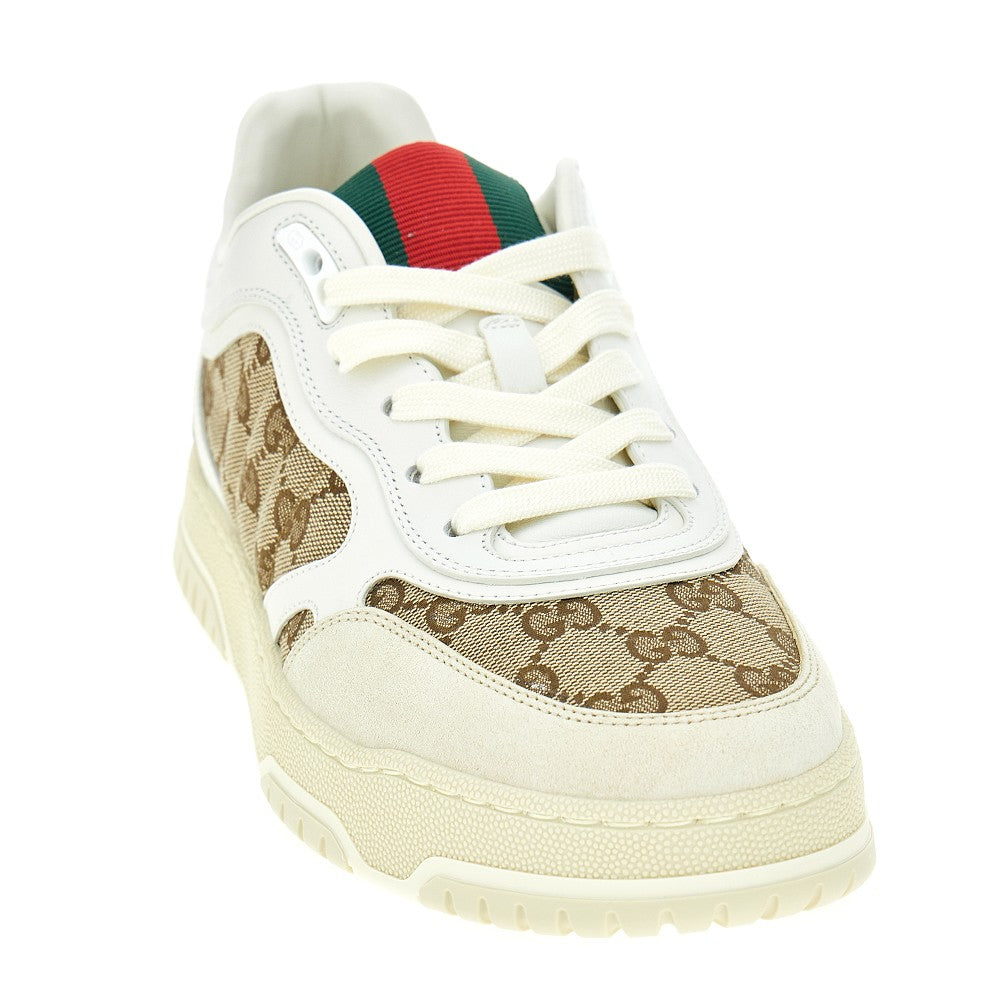 'Gucci Re-Web' leather sneakers