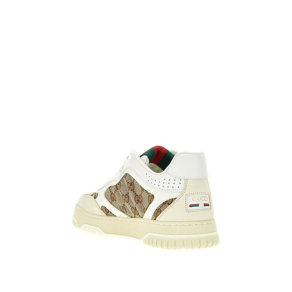 'Gucci Re-Web' leather sneakers