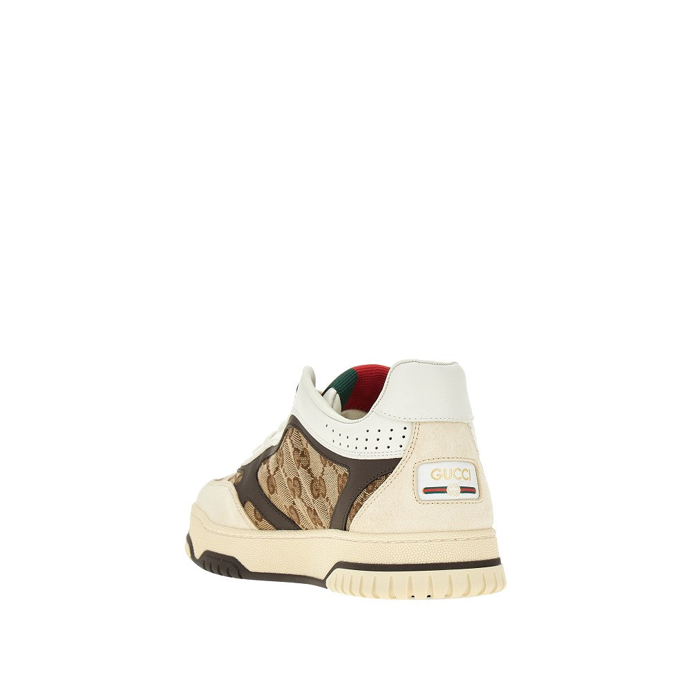'Gucci Re-Web' leather sneakers