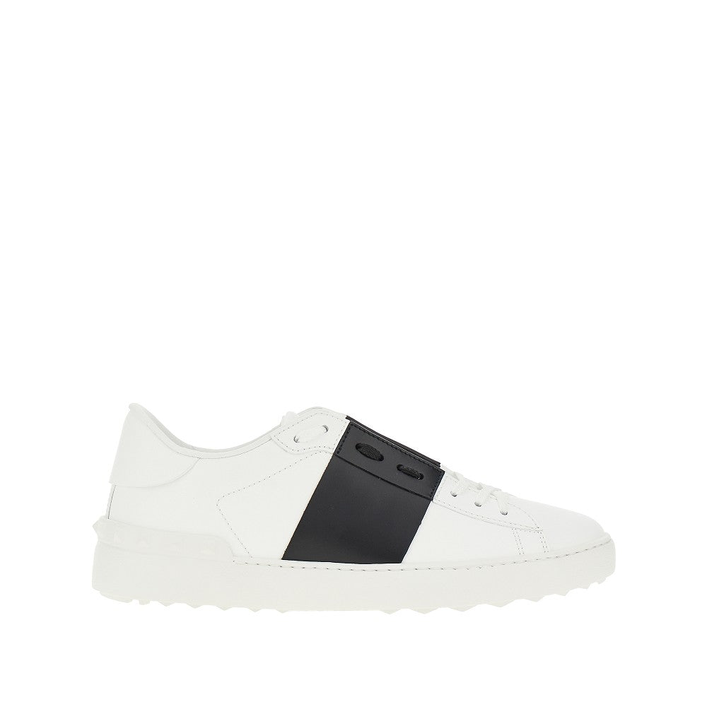 Smooth leather 'Open' sneakers