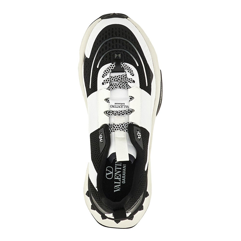 'True Act' mesh and rubberized fabric sneaker