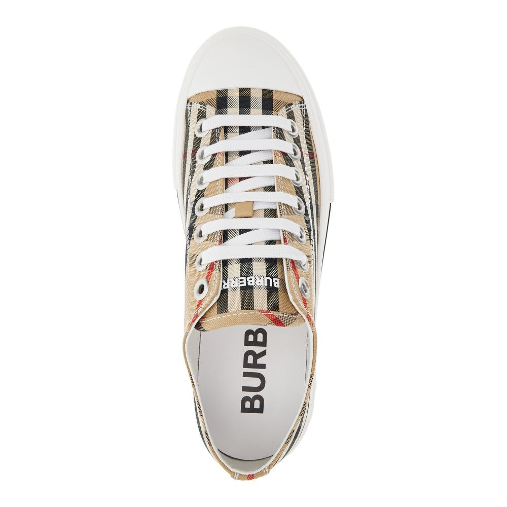 Check cotton sneakers