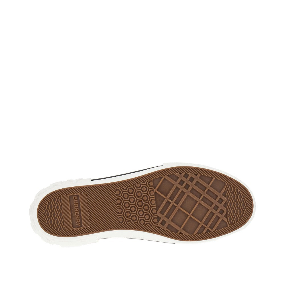 Check cotton sneakers