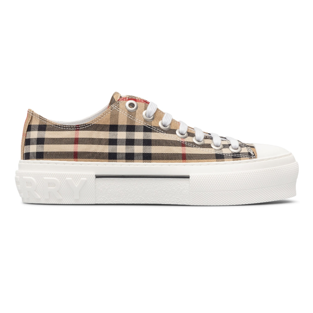 Sneakers in cotone Check