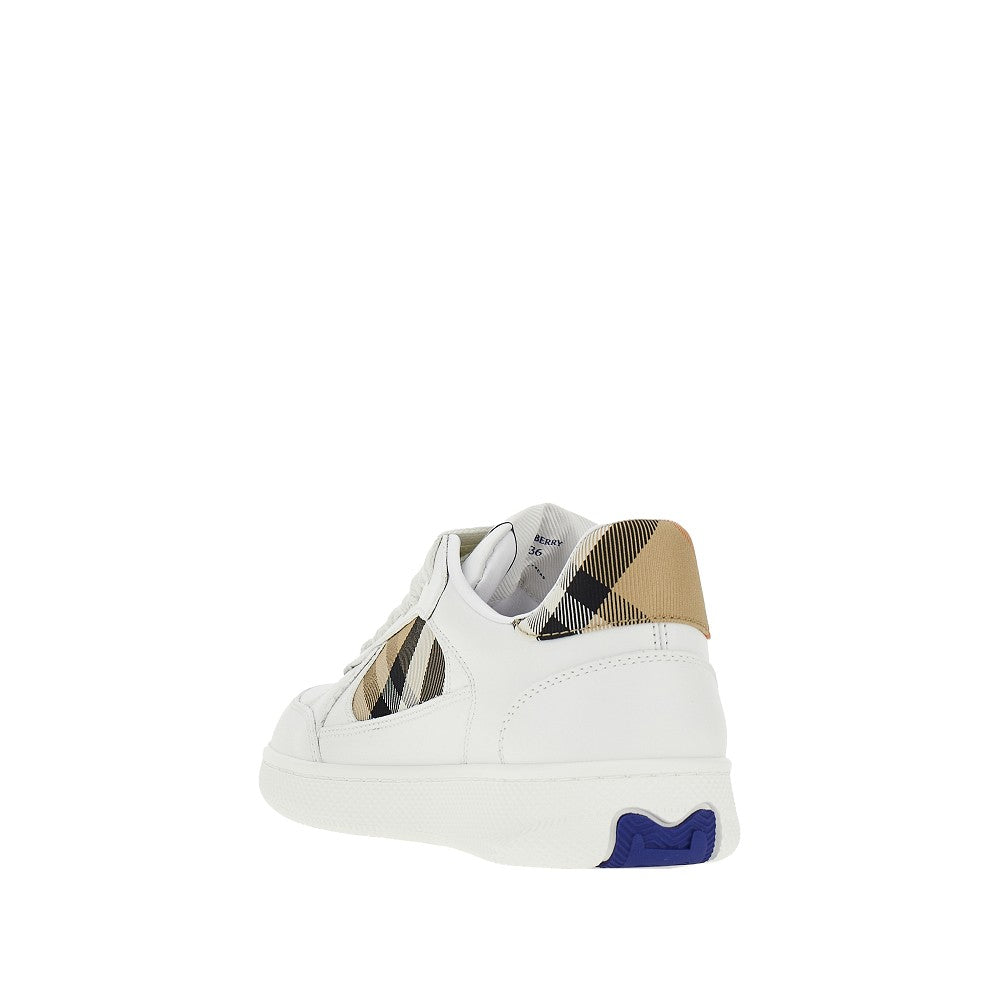 Sneakers 'Terrace' in pelle e tessuto Check