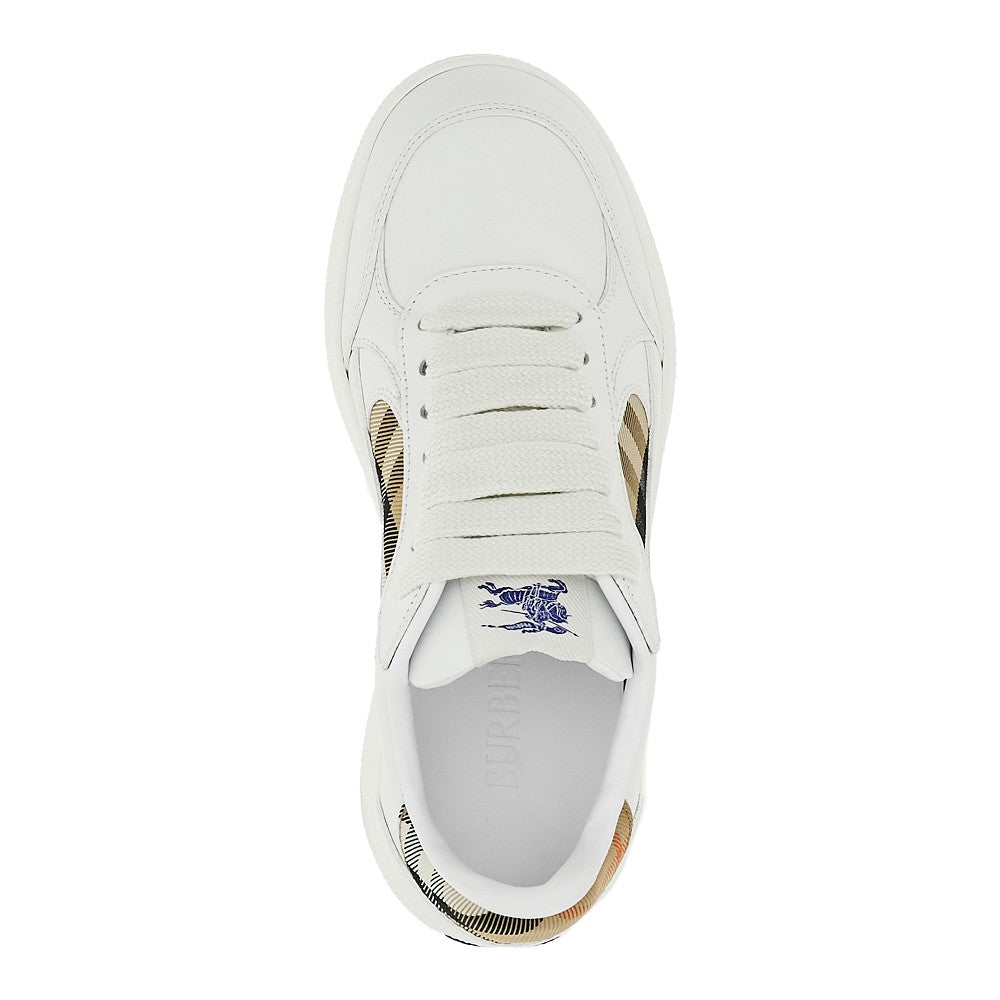 Sneakers 'Terrace' in pelle e tessuto Check