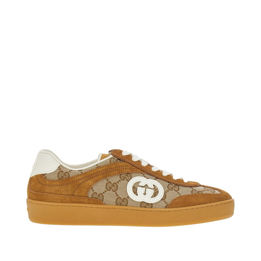 Original GG fabric and suede leather sneakers