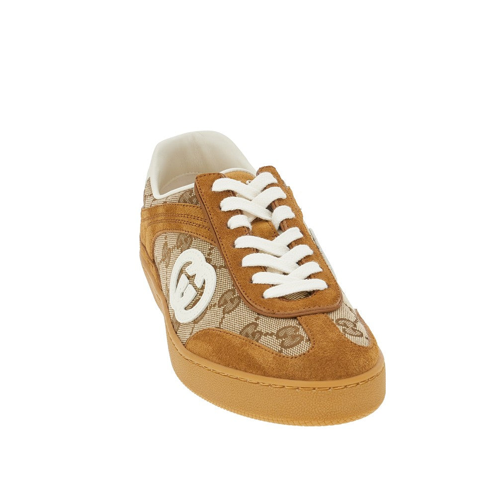 Original GG fabric and suede leather sneakers