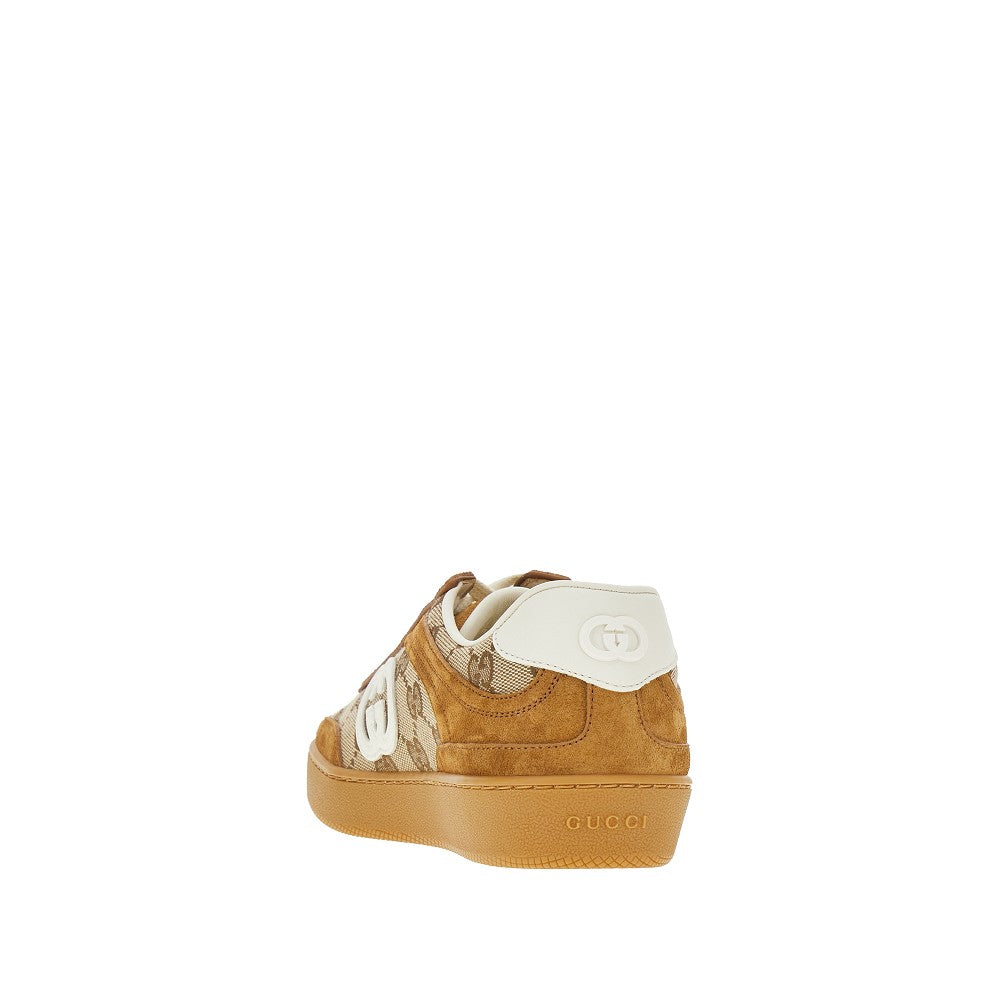 Original GG fabric and suede leather sneakers