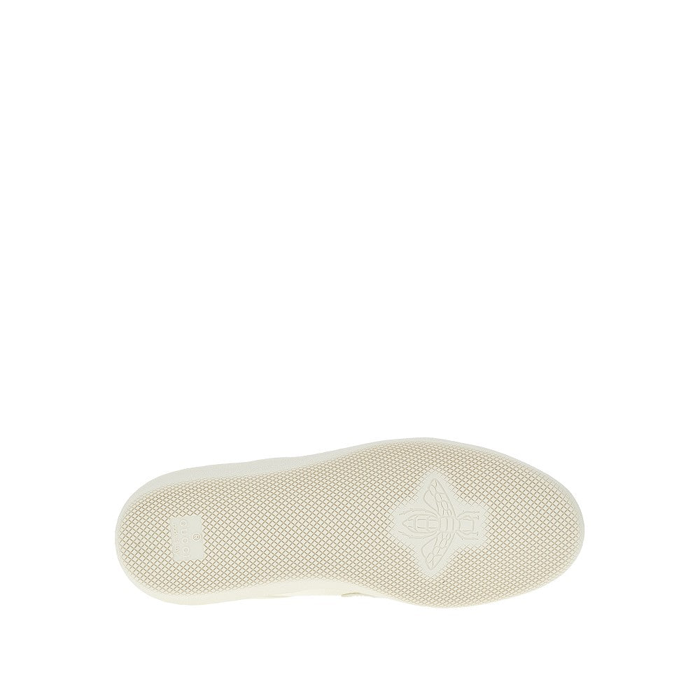 Mesh and suede leather sneakers