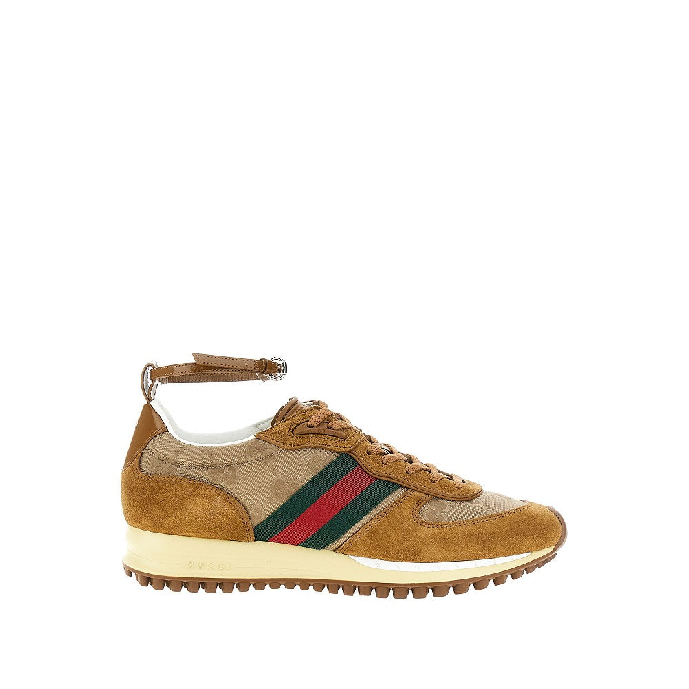 Suede and GG nylon 'Re-Motion' sneakers