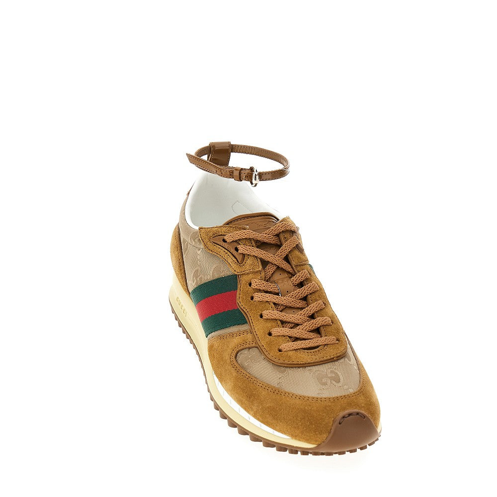 Suede and GG nylon 'Re-Motion' sneakers