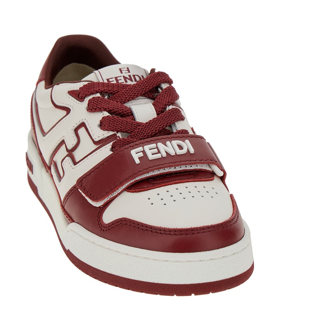 Fendi Match leather sneakers