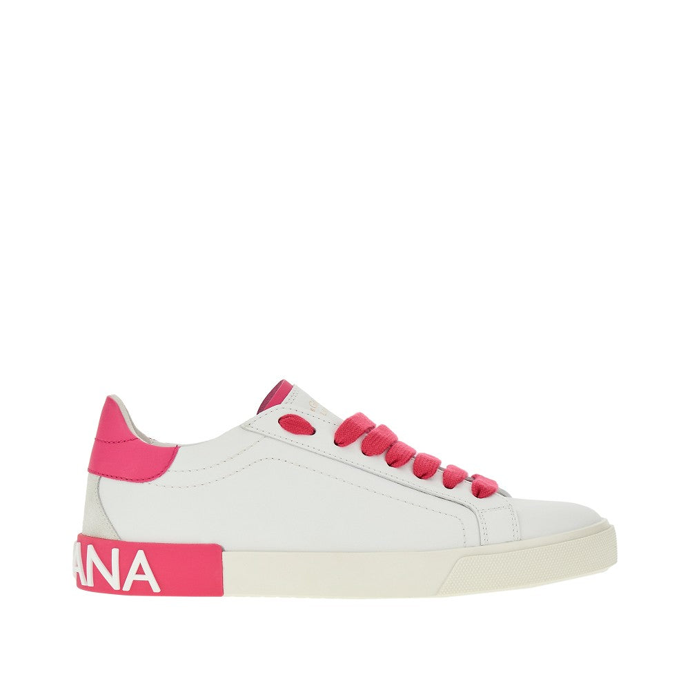 'Portofino Vintage' leather sneakers
