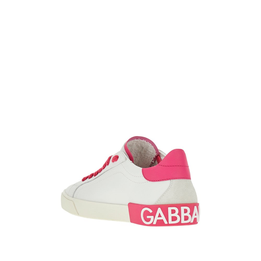 'Portofino Vintage' leather sneakers