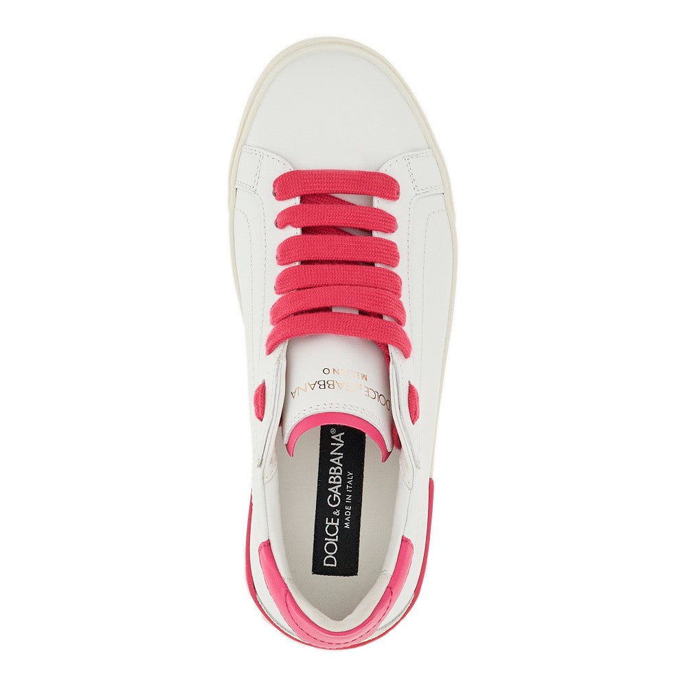 'Portofino Vintage' leather sneakers