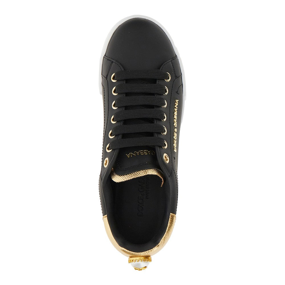 'Portofino' nappa leather snekares