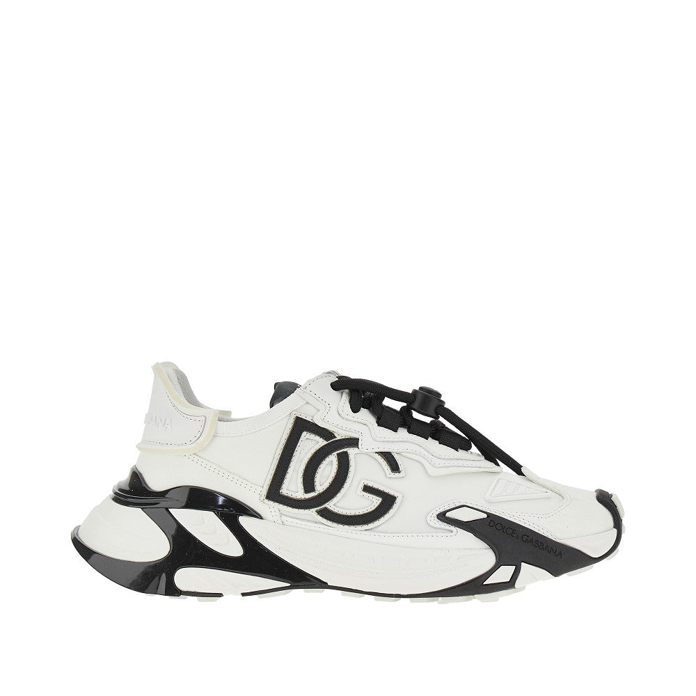 Leather and viscose 'Day Faster' sneakers