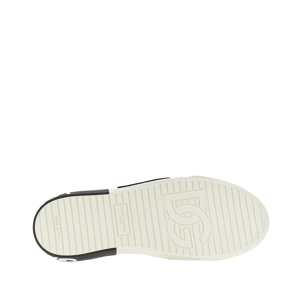 Sneakers Portofino Vintage in pelle con patch