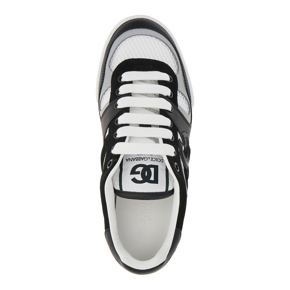 Sneakers in rete e pelle