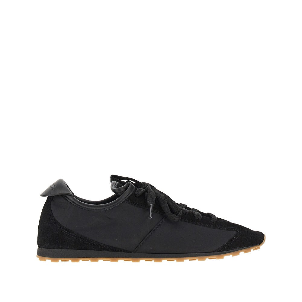 Nylon and suede leather Tennis sneakers