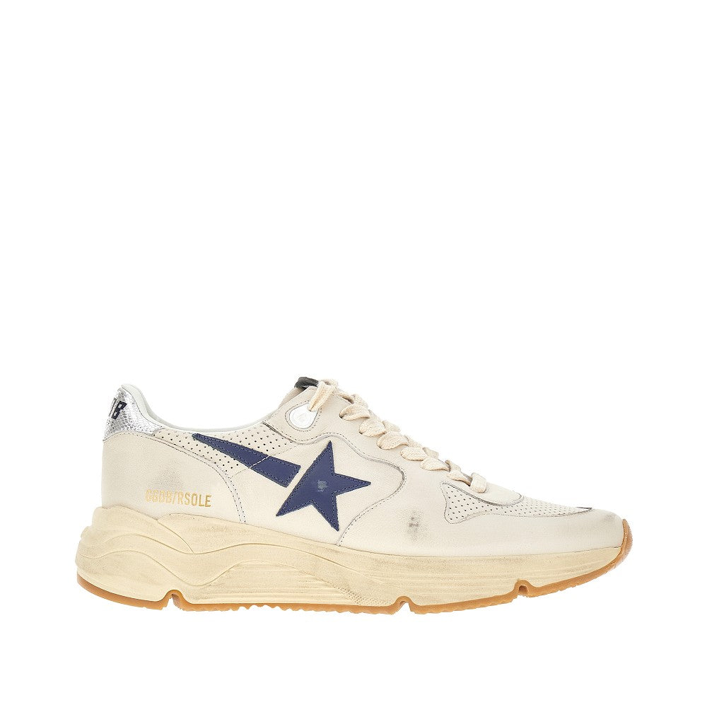 'Running' leather sneakers