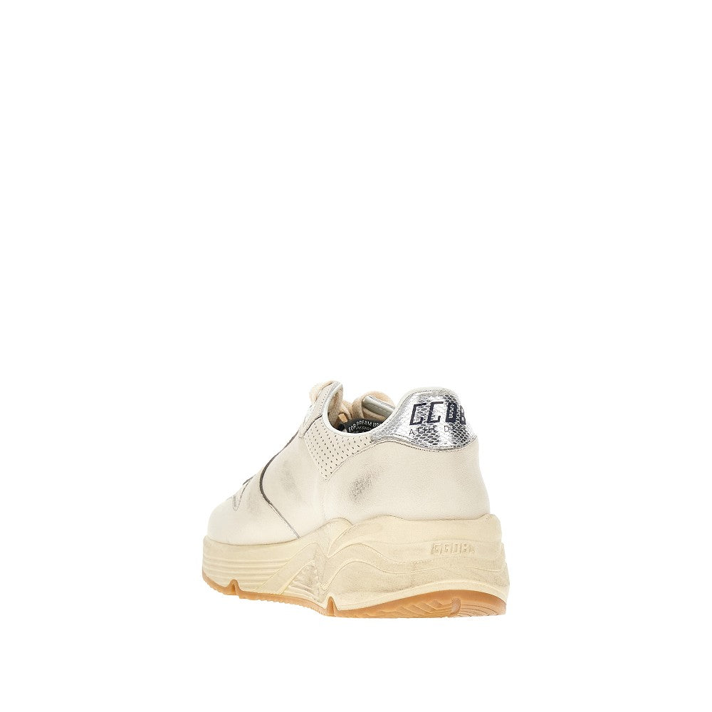 'Running' leather sneakers