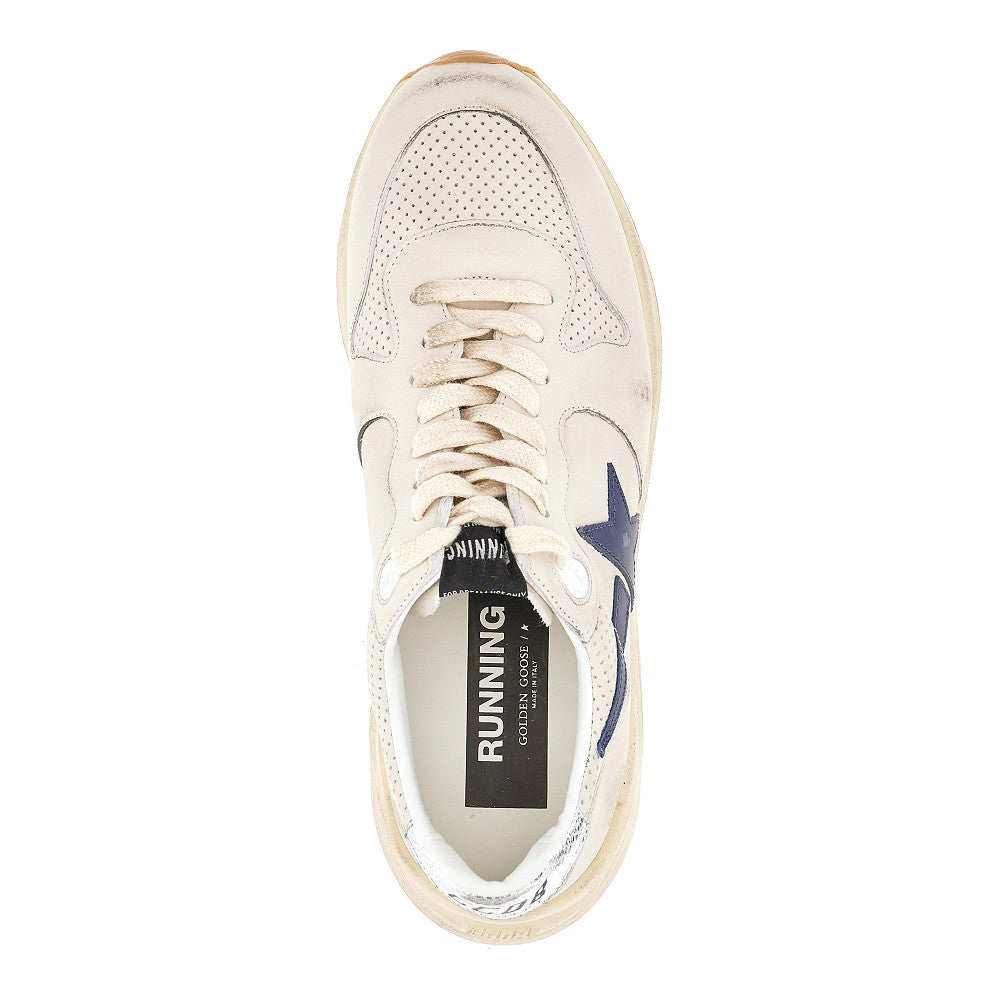 'Running' leather sneakers