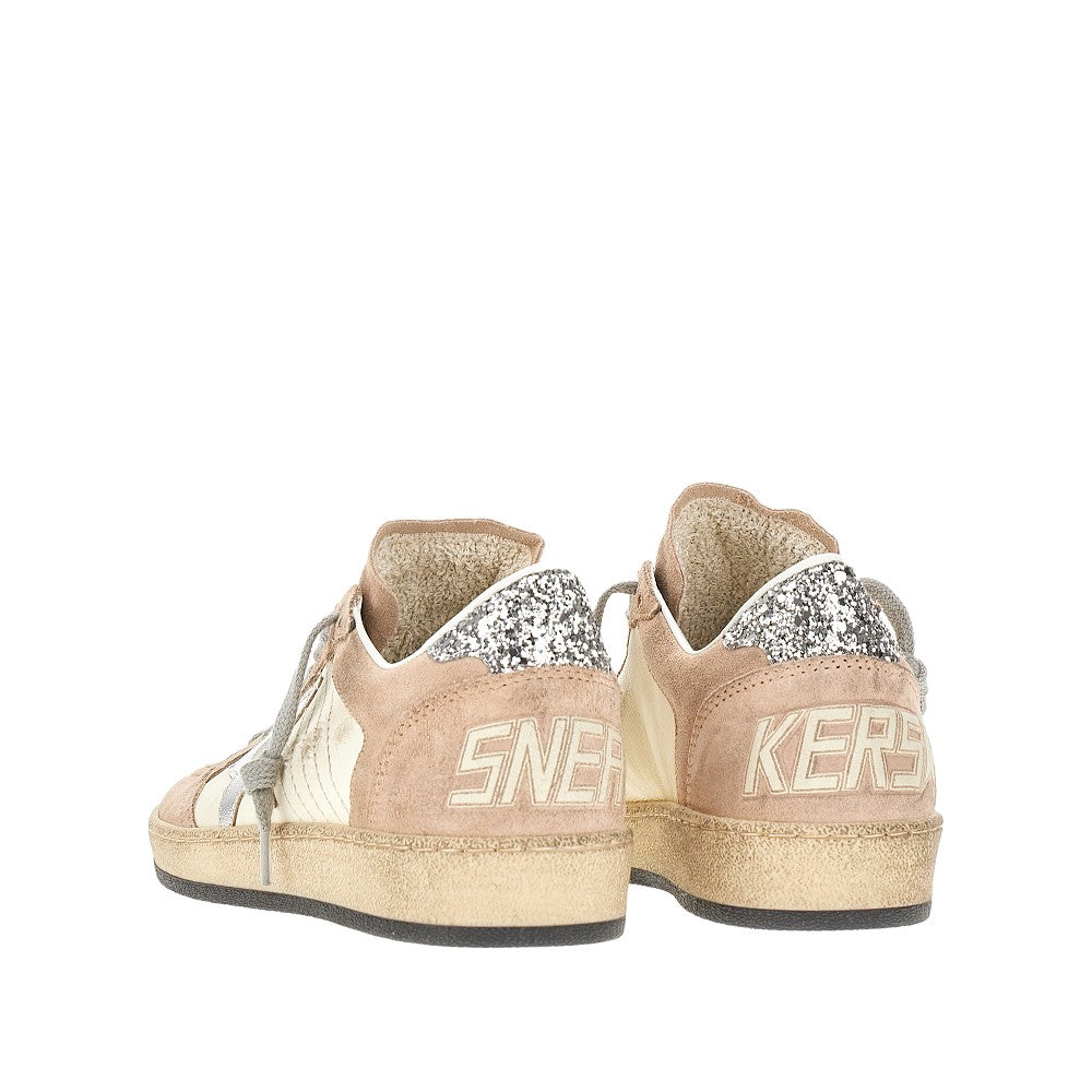 Suede and nappa leather 'Ballstar' sneakers