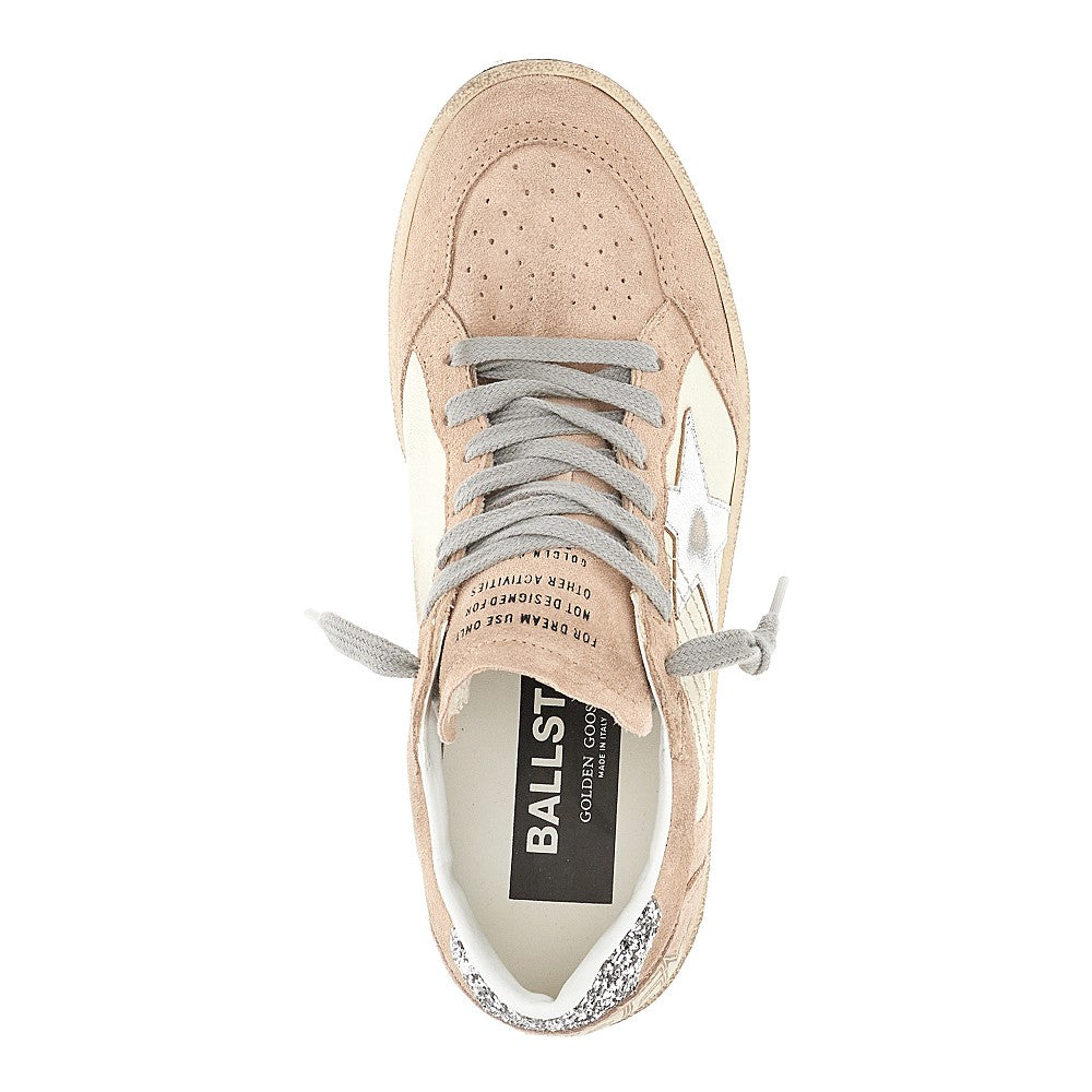 Suede and nappa leather 'Ballstar' sneakers