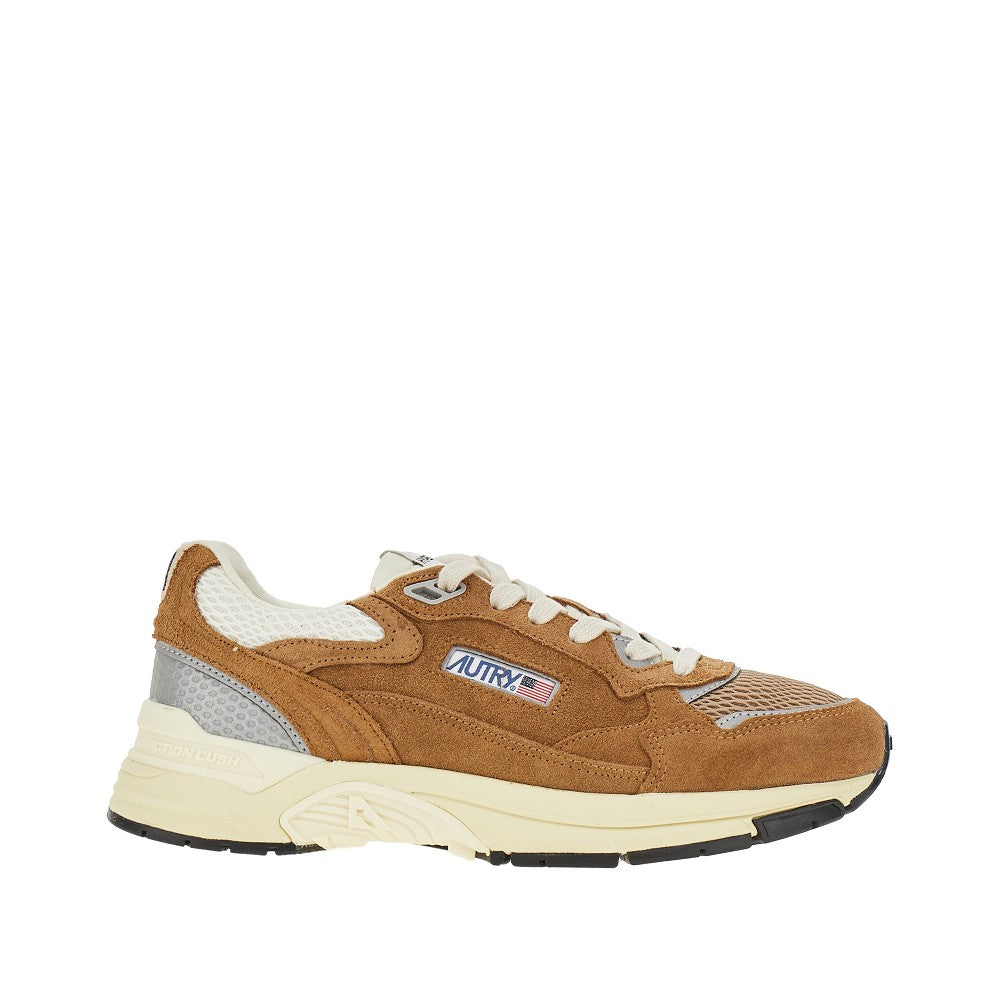 'Hyperway' suede leather and mesh sneakers