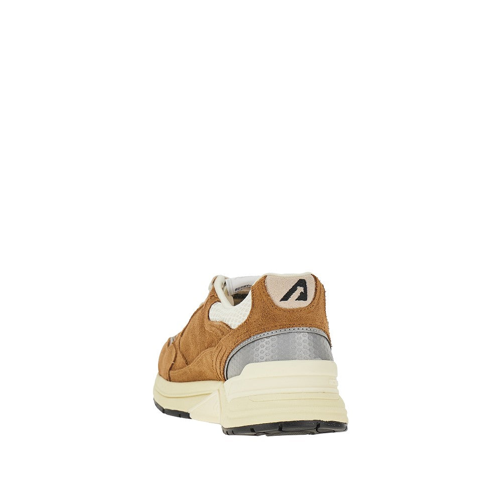 'Hyperway' suede leather and mesh sneakers