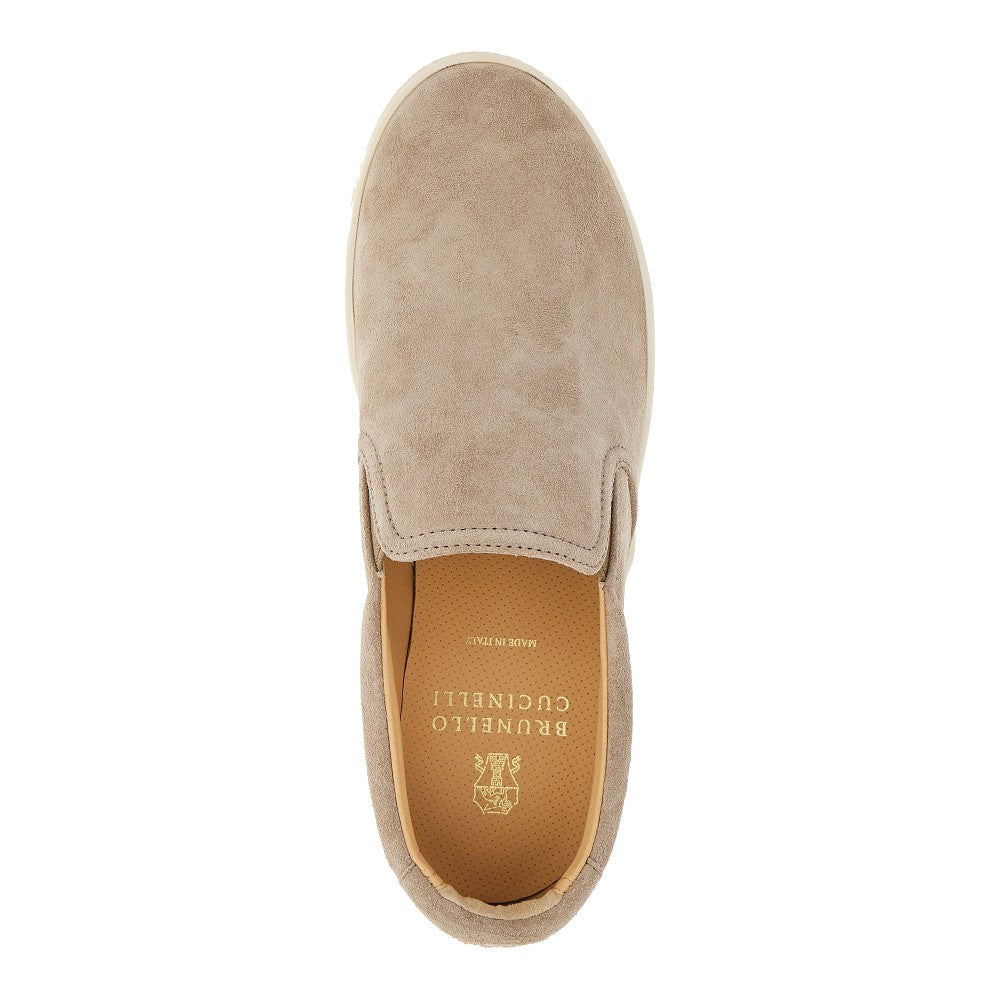 Slip-on in pelle scamosciata