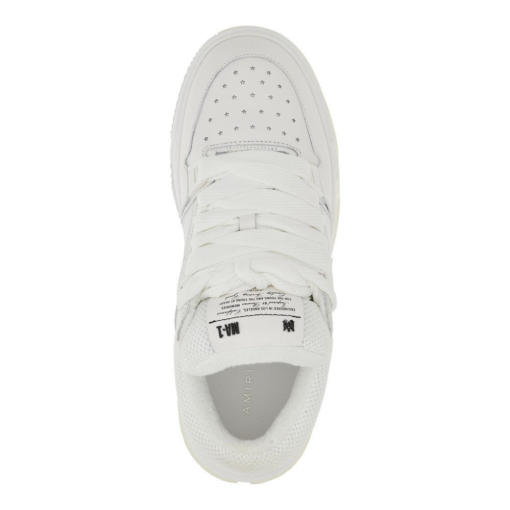 Mesh and leather MA-1 sneakers